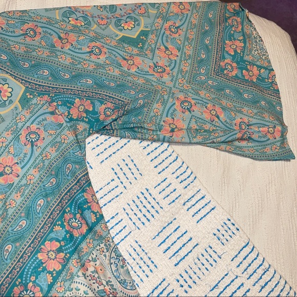 Spell & the Gypsy NWT Farrah Half Moon Gown Aqua M - Picture 12 of 15